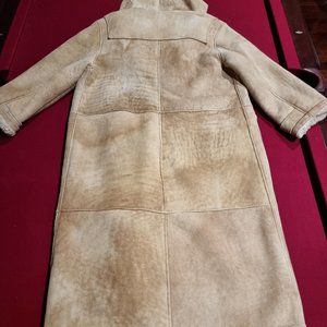 Ralph Lauren full length sheep skin coat